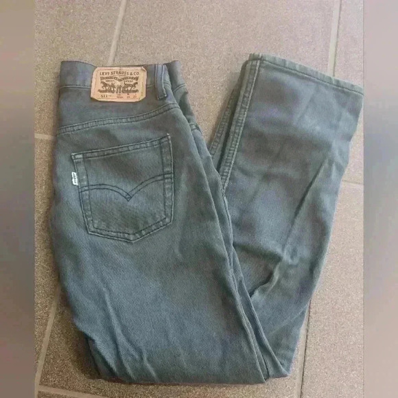Levi's 511 Slim Grey Jeans  Boys Size 10 Reg W25 L25 - Picture 1 of 6